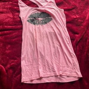 No Boundaries Pink kiss tank top